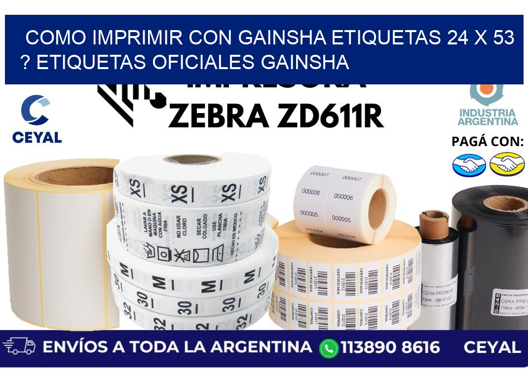 como imprimir con gainsha etiquetas 24 x 53 ? etiquetas oficiales gainsha