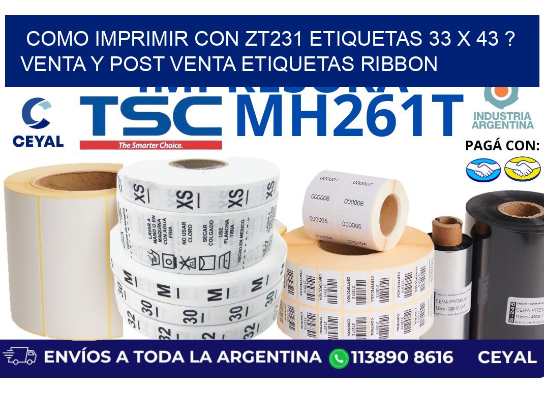 como imprimir con zt231 etiquetas 33 x 43 ? Venta y post venta etiquetas ribbon