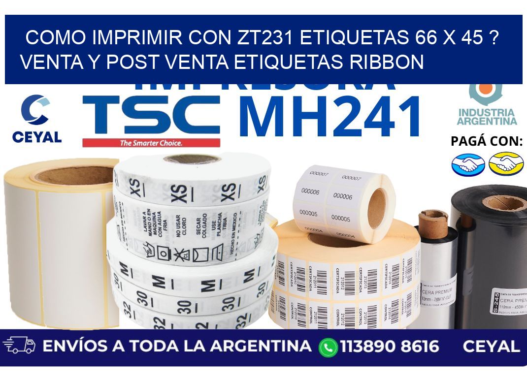 como imprimir con zt231 etiquetas 66 x 45 ? Venta y post venta etiquetas ribbon