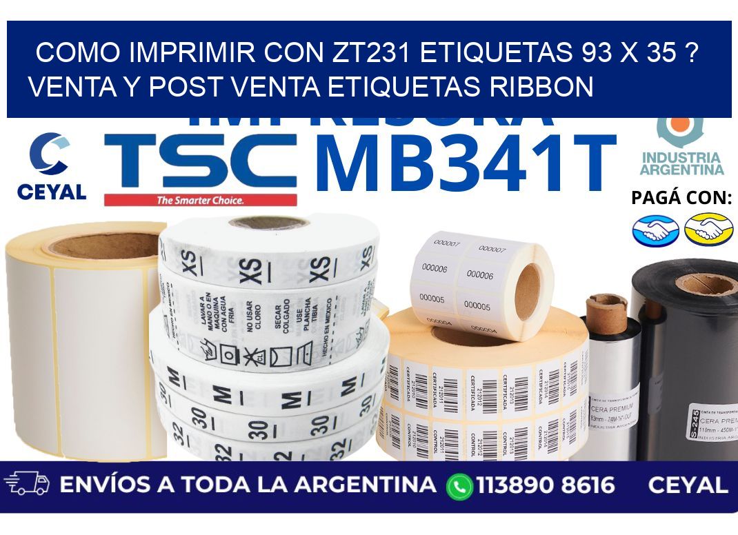 como imprimir con zt231 etiquetas 93 x 35 ? Venta y post venta etiquetas ribbon