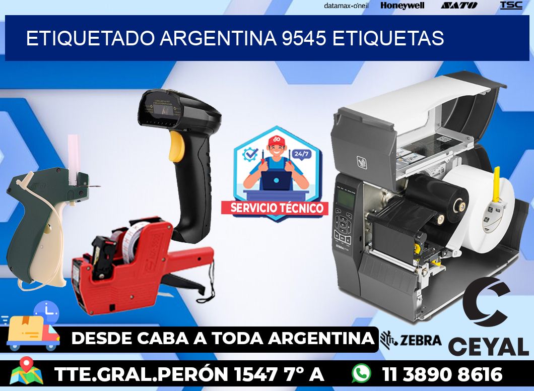 etiquetado argentina 9545 etiquetas