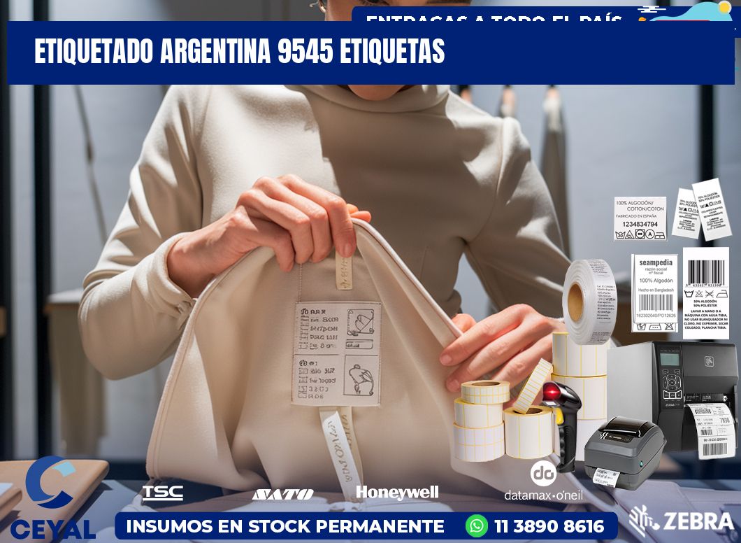 etiquetado argentina 9545 etiquetas