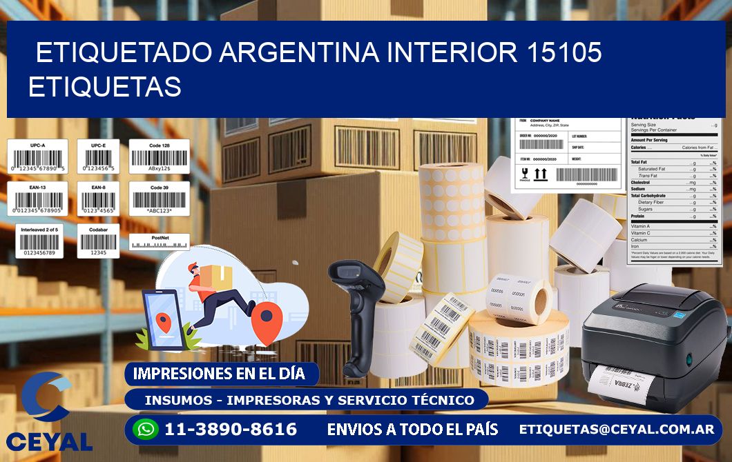 etiquetado argentina interior 15105 etiquetas