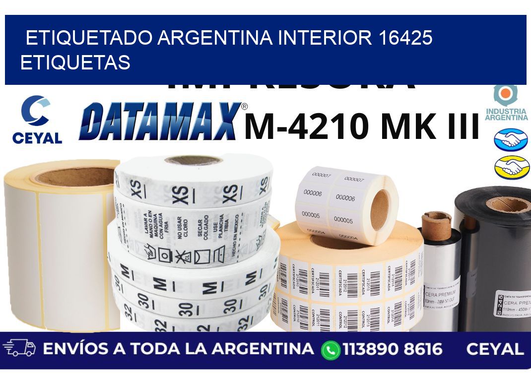 etiquetado argentina interior 16425 etiquetas