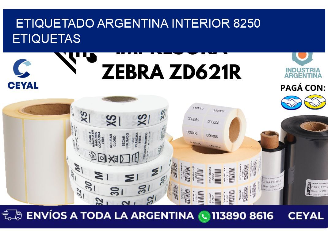 etiquetado argentina interior 8250 etiquetas