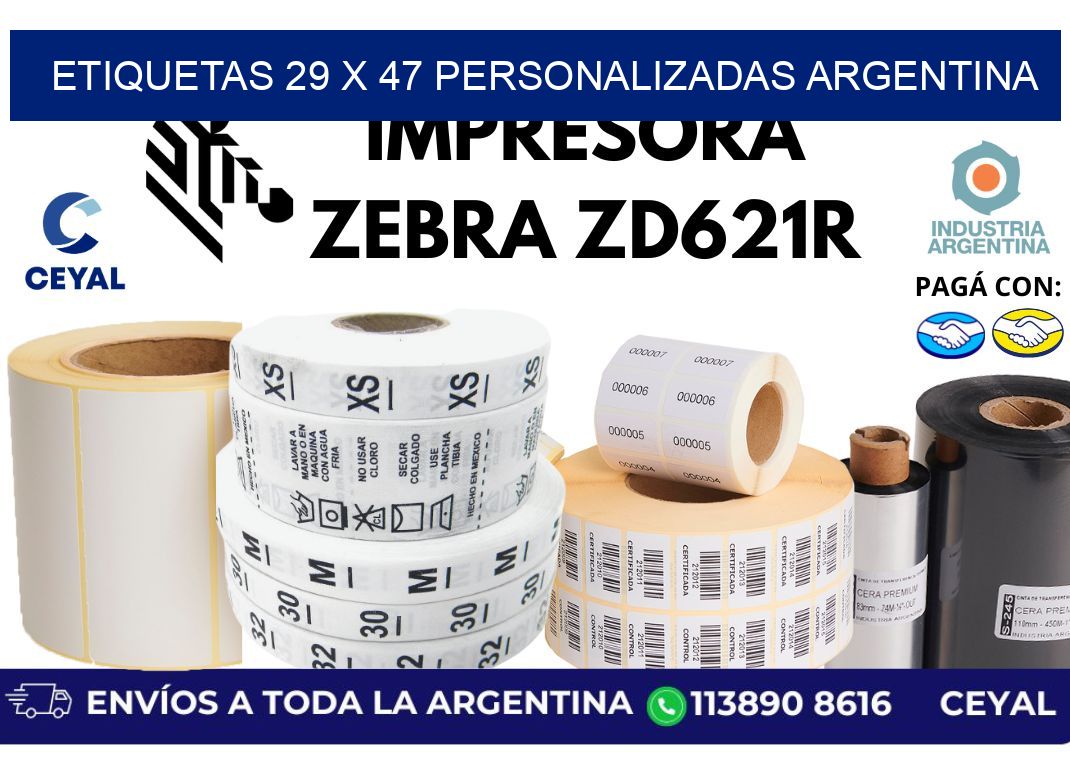 etiquetas 29 x 47 personalizadas argentina
