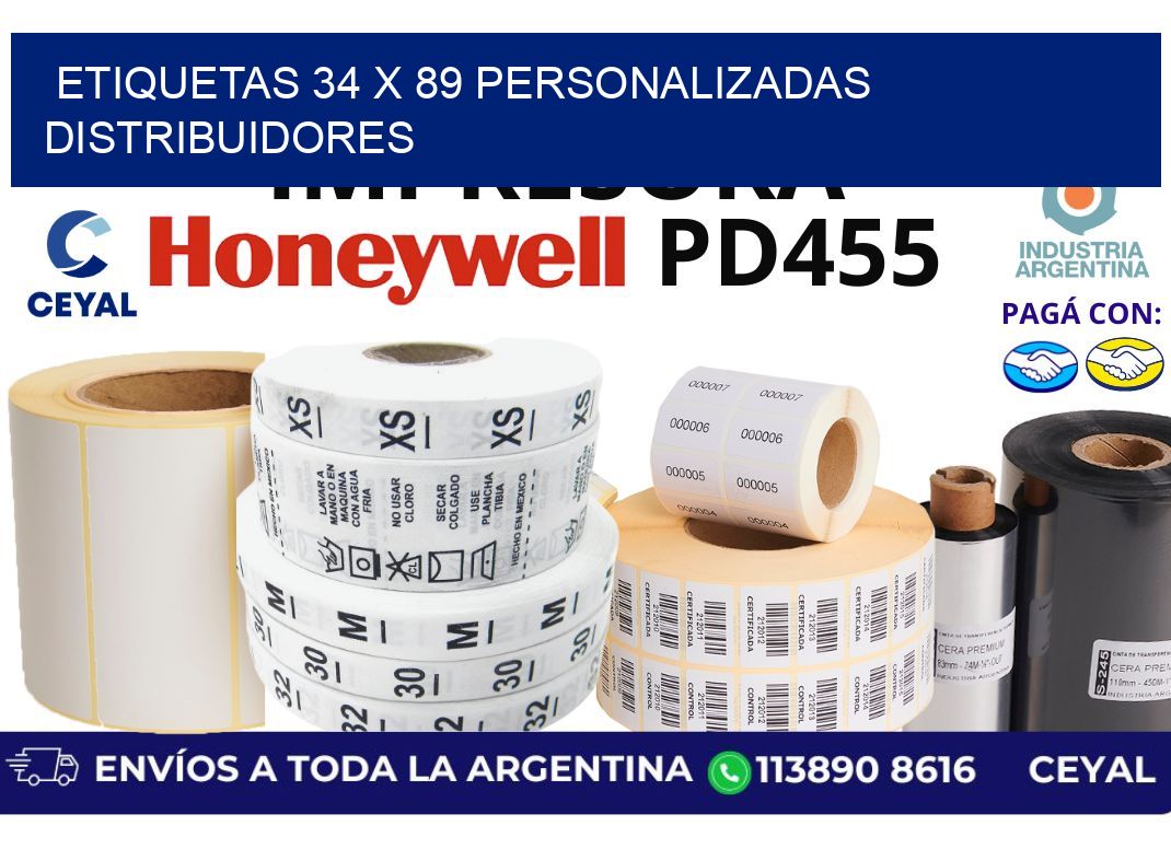 etiquetas 34 x 89 personalizadas distribuidores