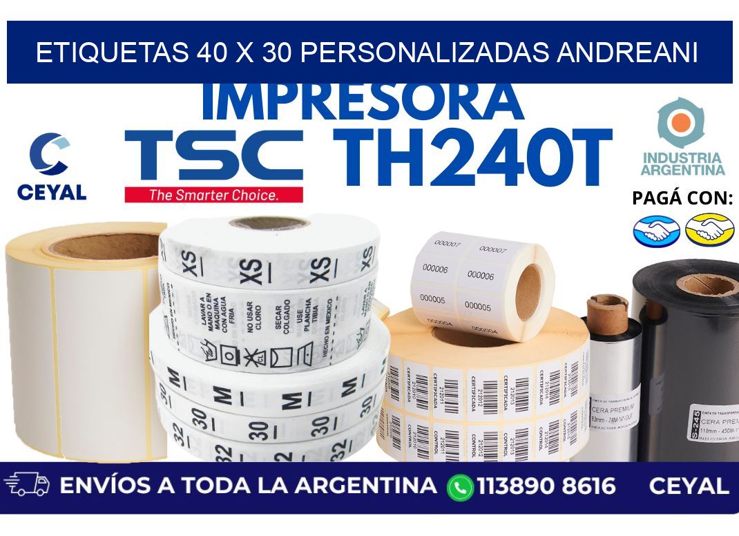 etiquetas 40 x 30 personalizadas andreani