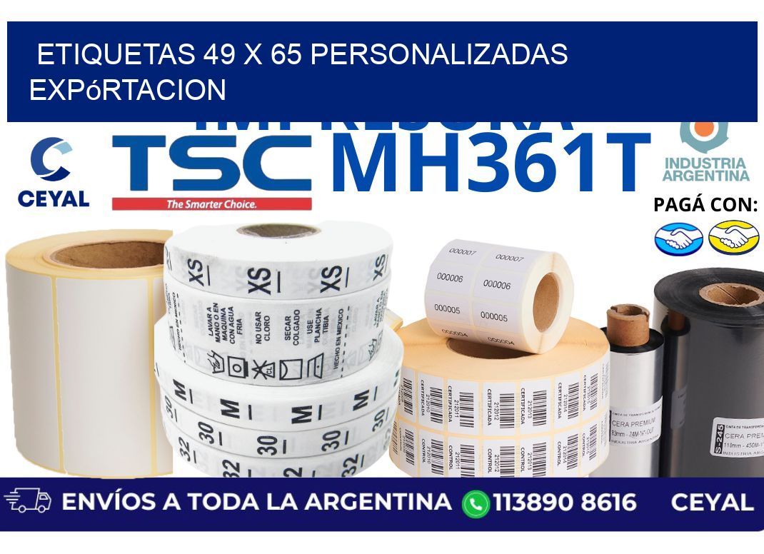 etiquetas 49 x 65 personalizadas expórtacion