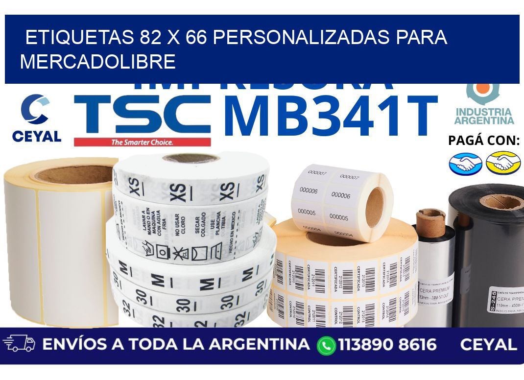 etiquetas 82 x 66 personalizadas para mercadolibre