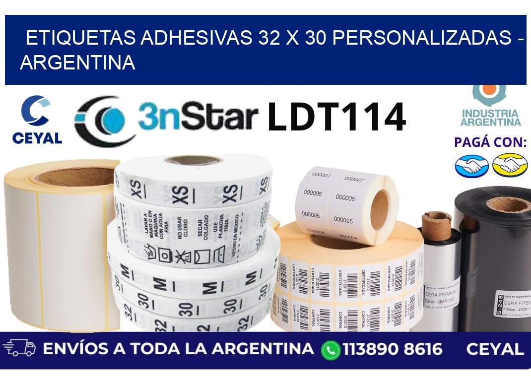etiquetas adhesivas 32 x 30 personalizadas – Argentina