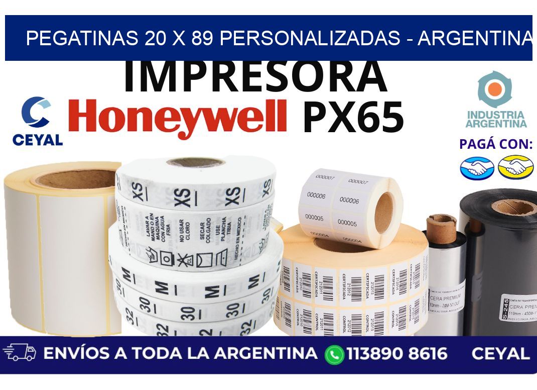 pegatinas 20 x 89 personalizadas - Argentina