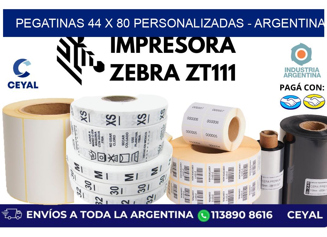 pegatinas 44 x 80 personalizadas - Argentina