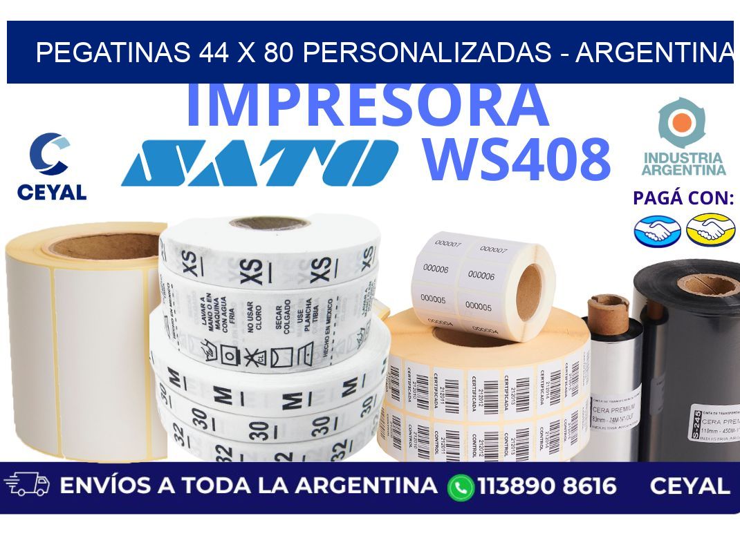 pegatinas 44 x 80 personalizadas - Argentina