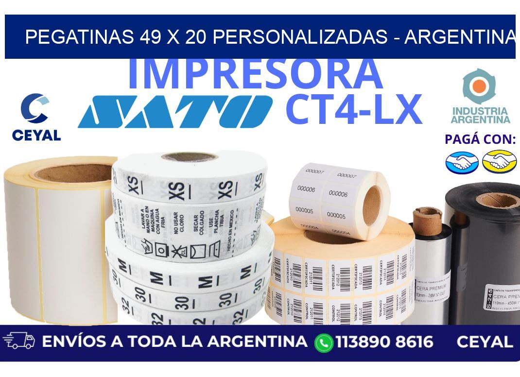 pegatinas 49 x 20 personalizadas - Argentina
