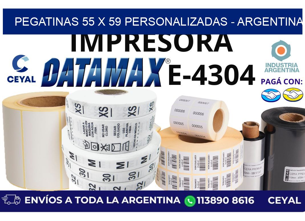 pegatinas 55 x 59 personalizadas - Argentina