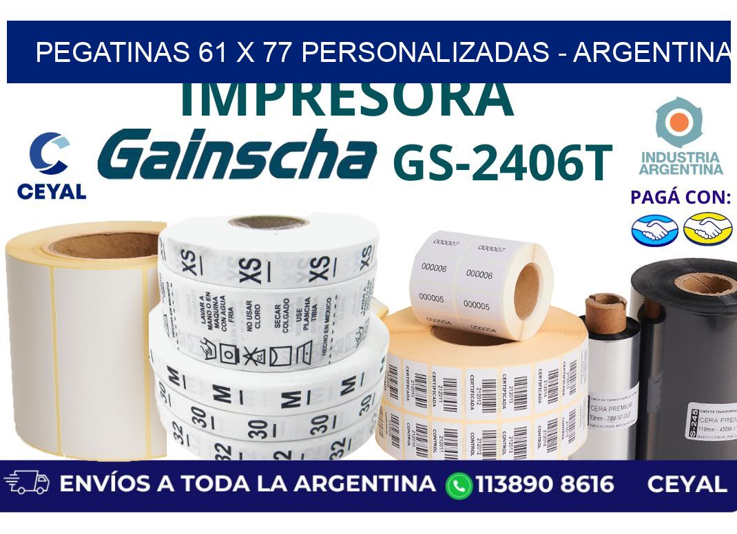 pegatinas 61 x 77 personalizadas - Argentina