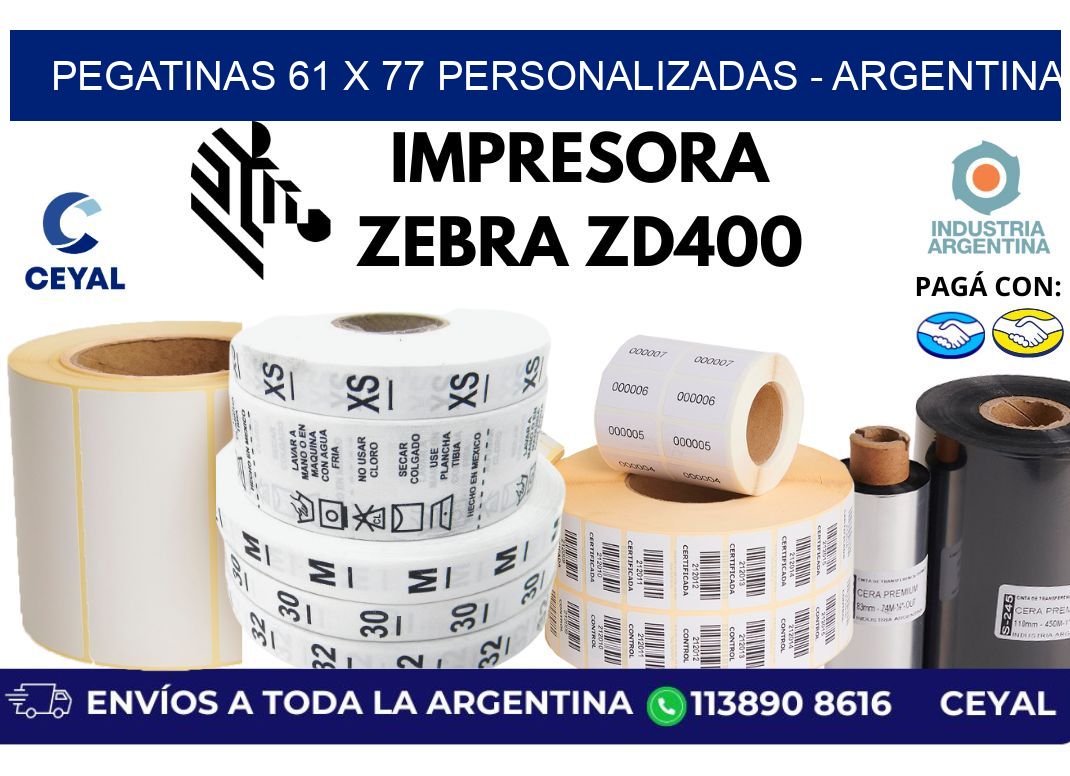pegatinas 61 x 77 personalizadas - Argentina