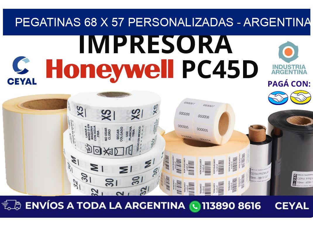 pegatinas 68 x 57 personalizadas – Argentina