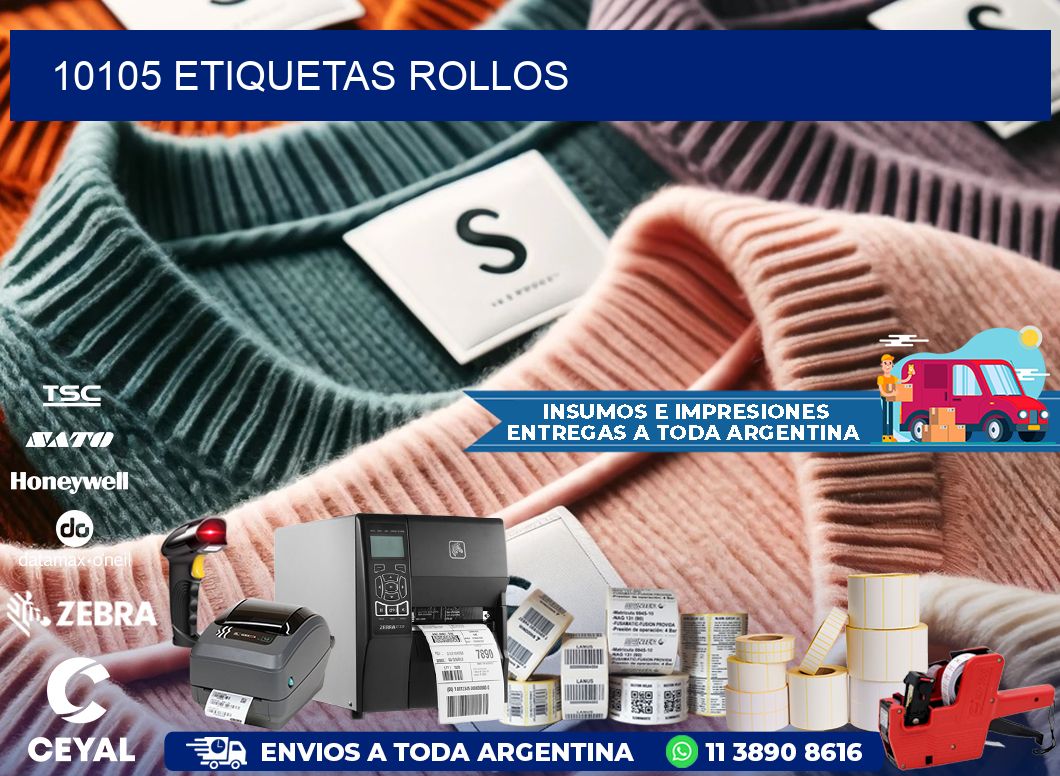 10105 etiquetas rollos