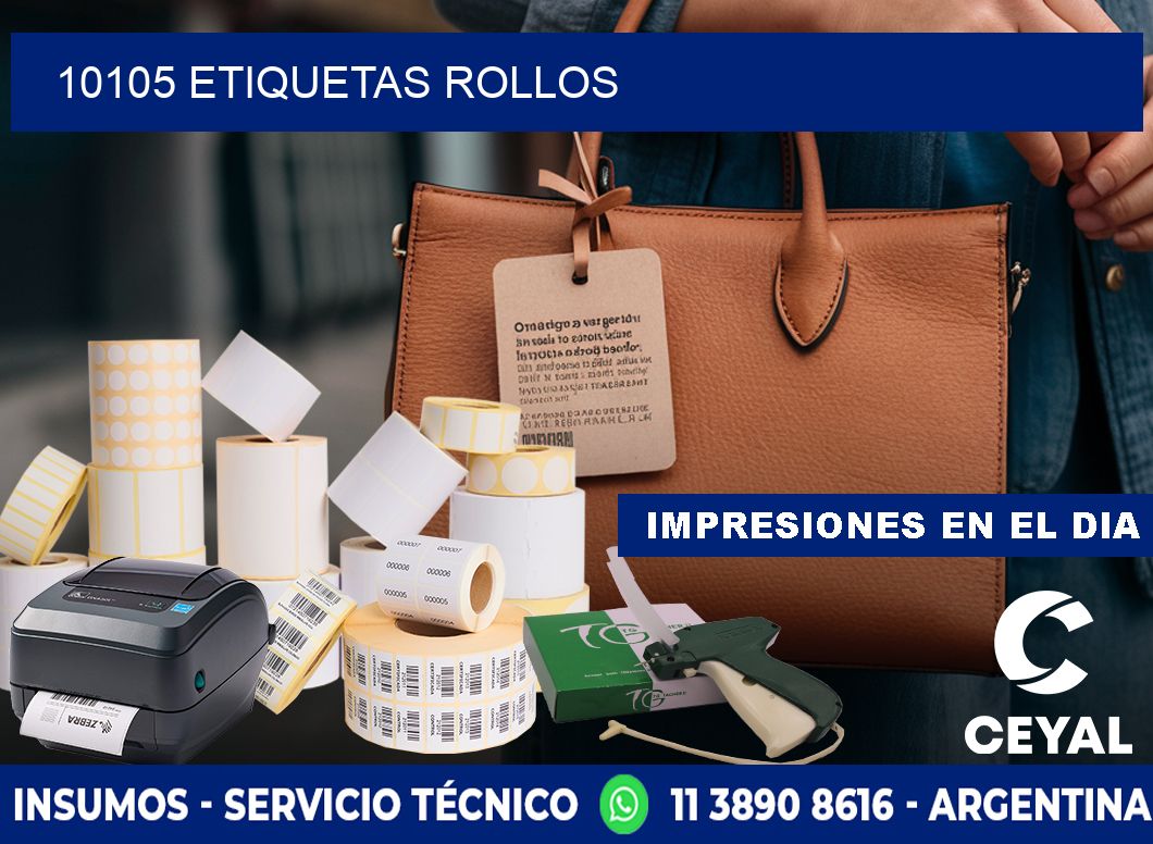 10105 etiquetas rollos