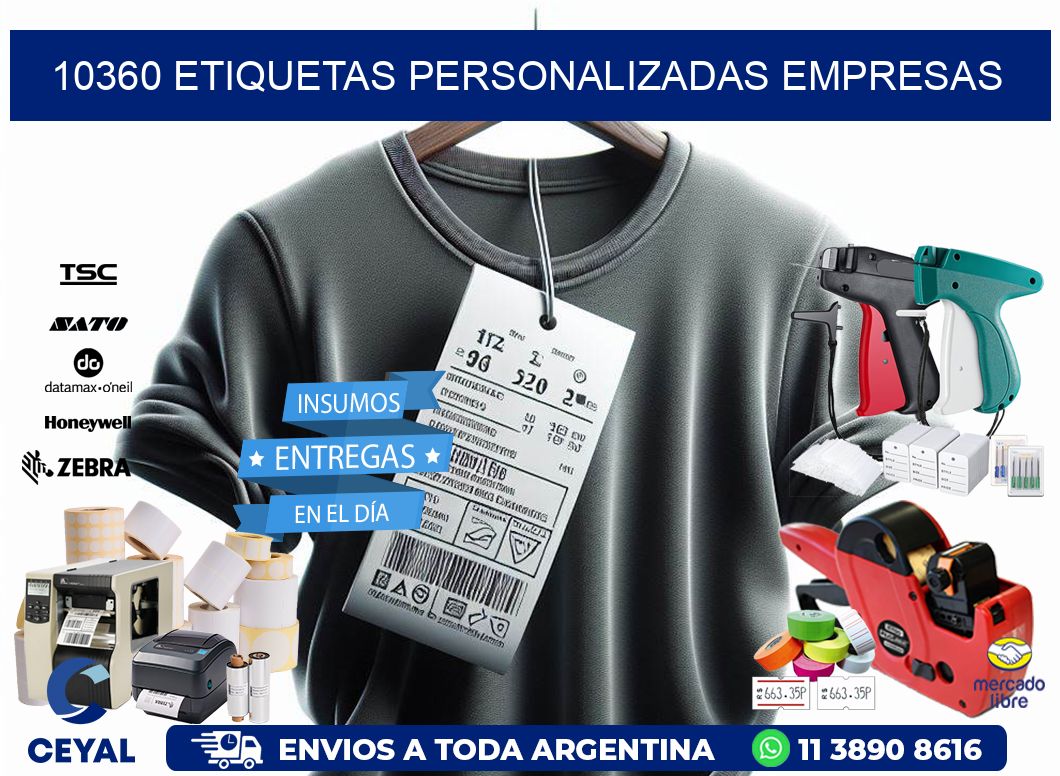 10360 Etiquetas personalizadas empresas