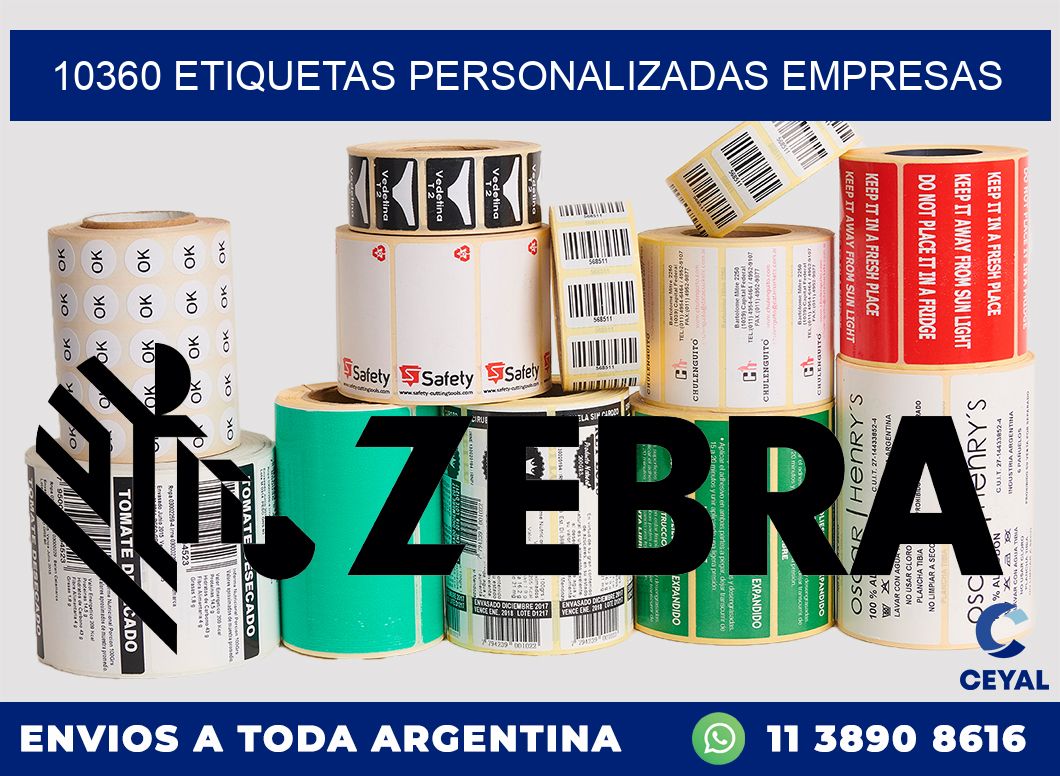 10360 Etiquetas personalizadas empresas