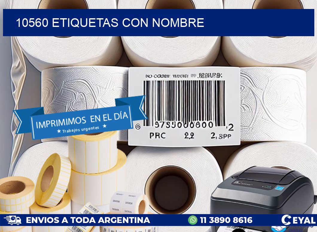 10560 etiquetas con nombre