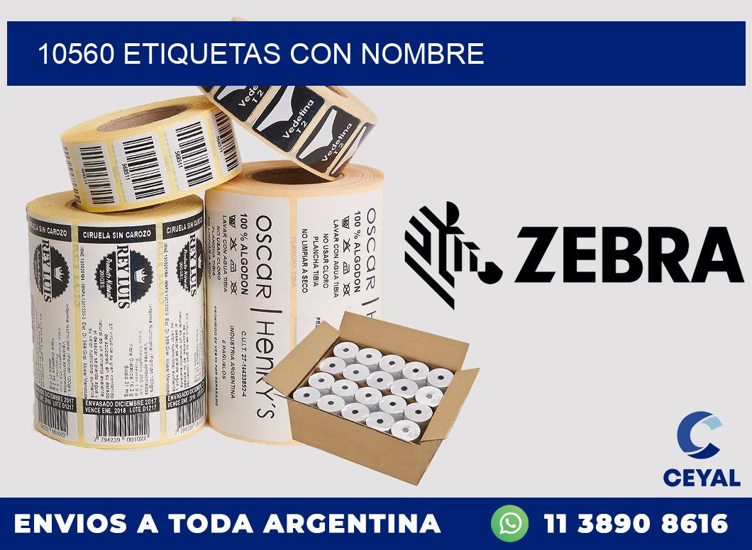 10560 etiquetas con nombre