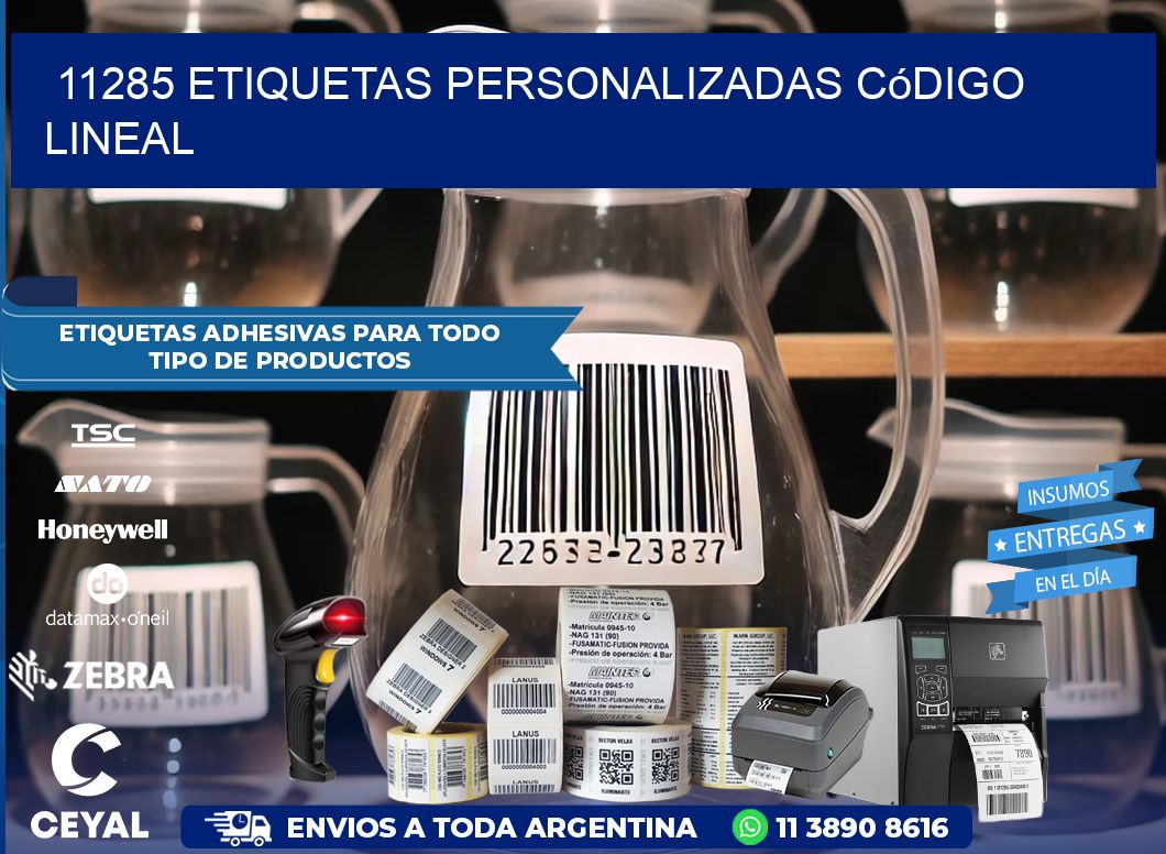 11285 Etiquetas personalizadas código lineal