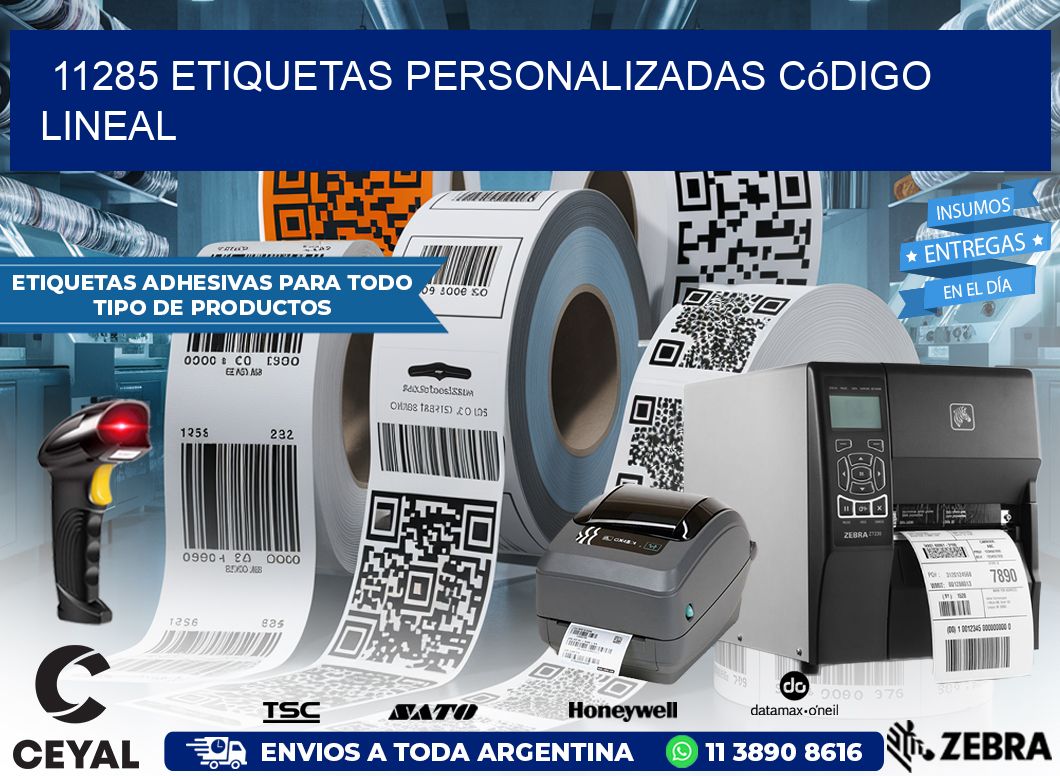 11285 Etiquetas personalizadas código lineal