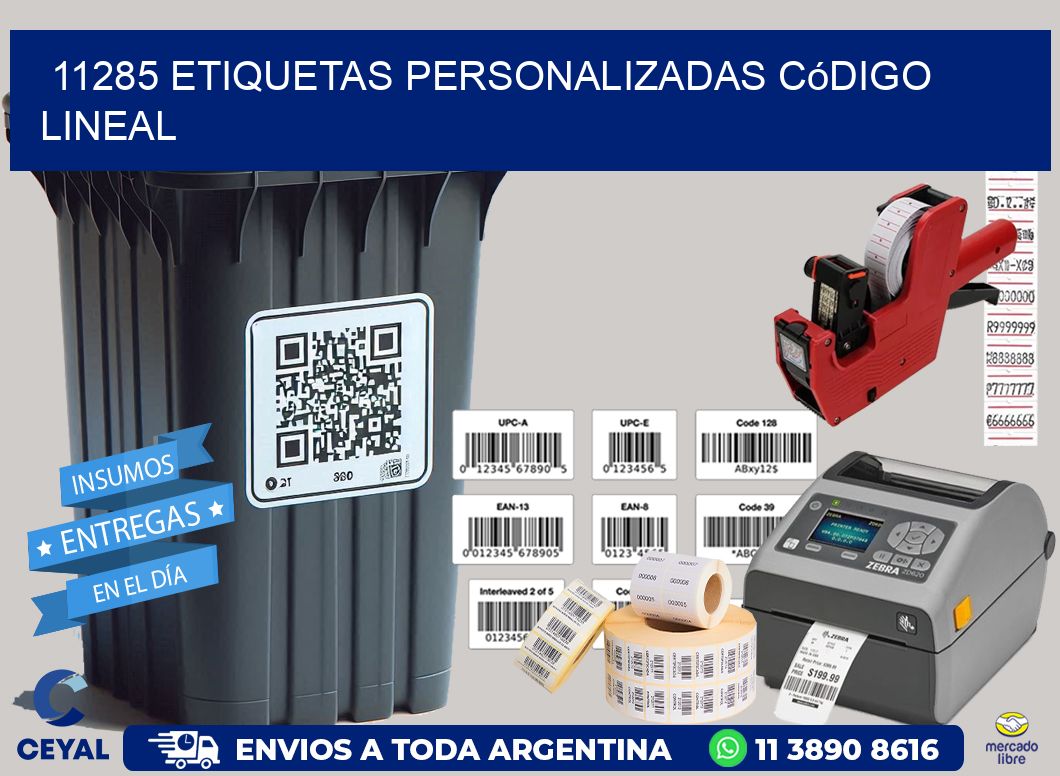 11285 Etiquetas personalizadas código lineal