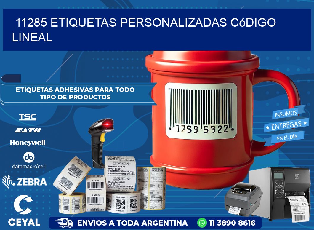 11285 Etiquetas personalizadas código lineal
