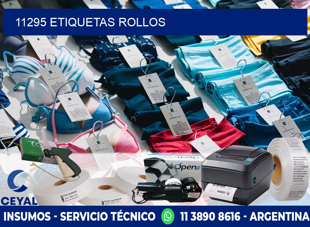 11295 etiquetas rollos