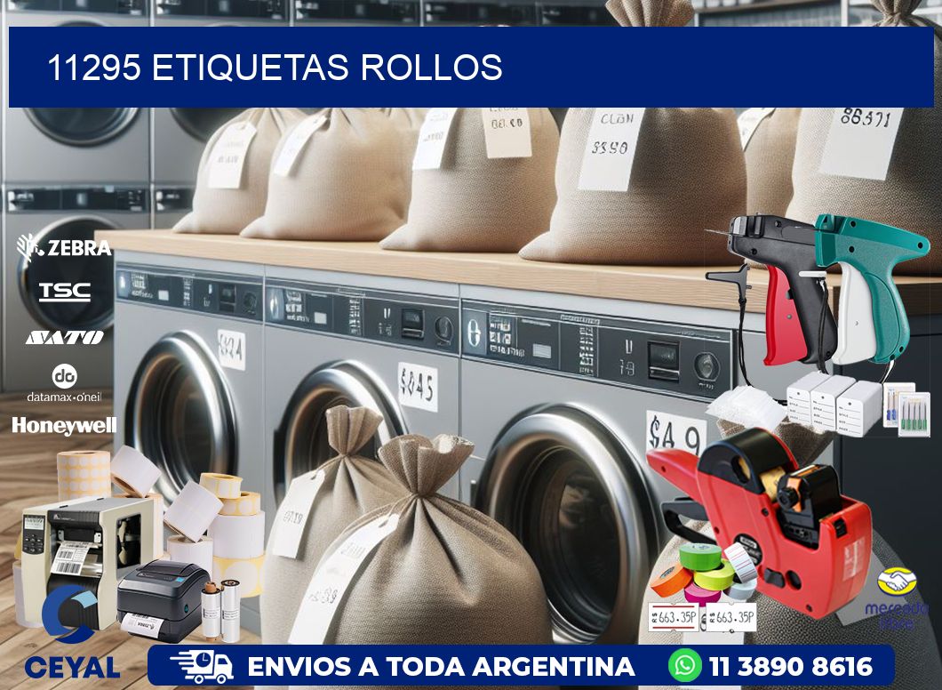 11295 etiquetas rollos