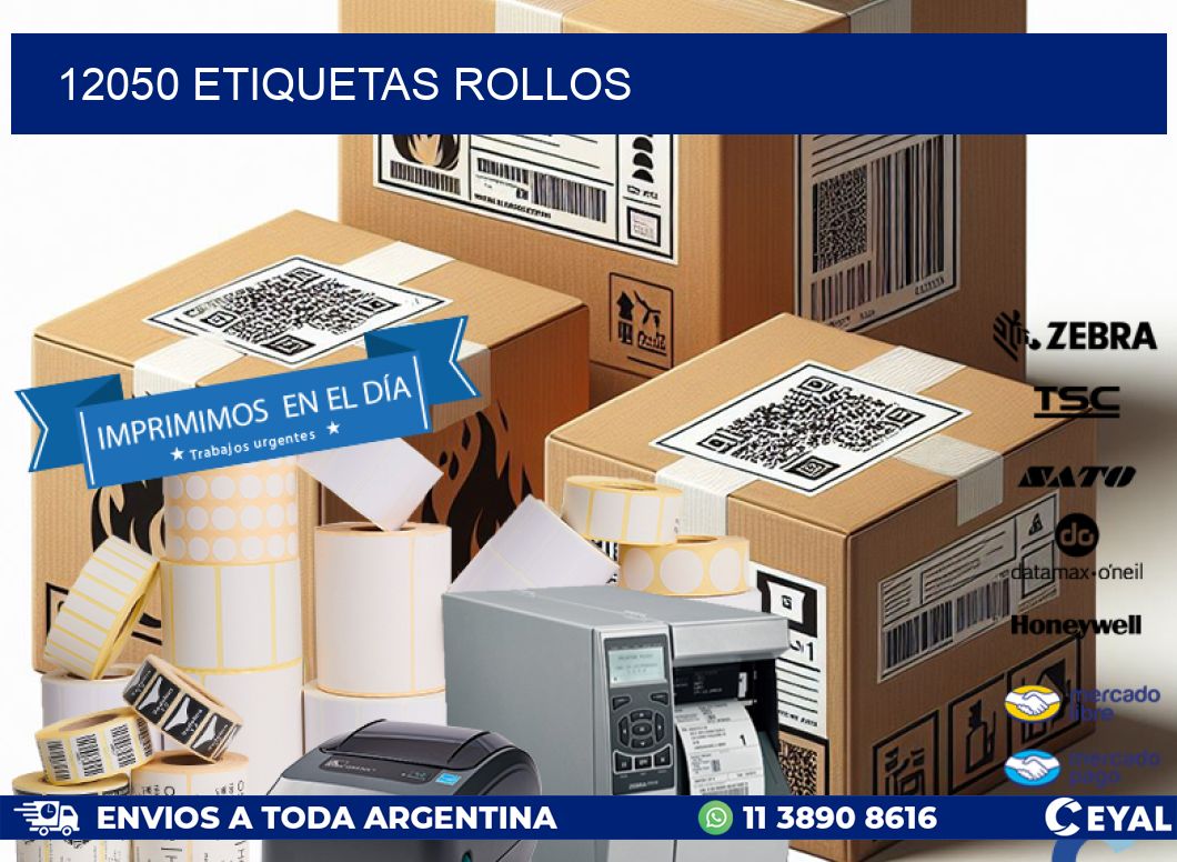 12050 etiquetas rollos
