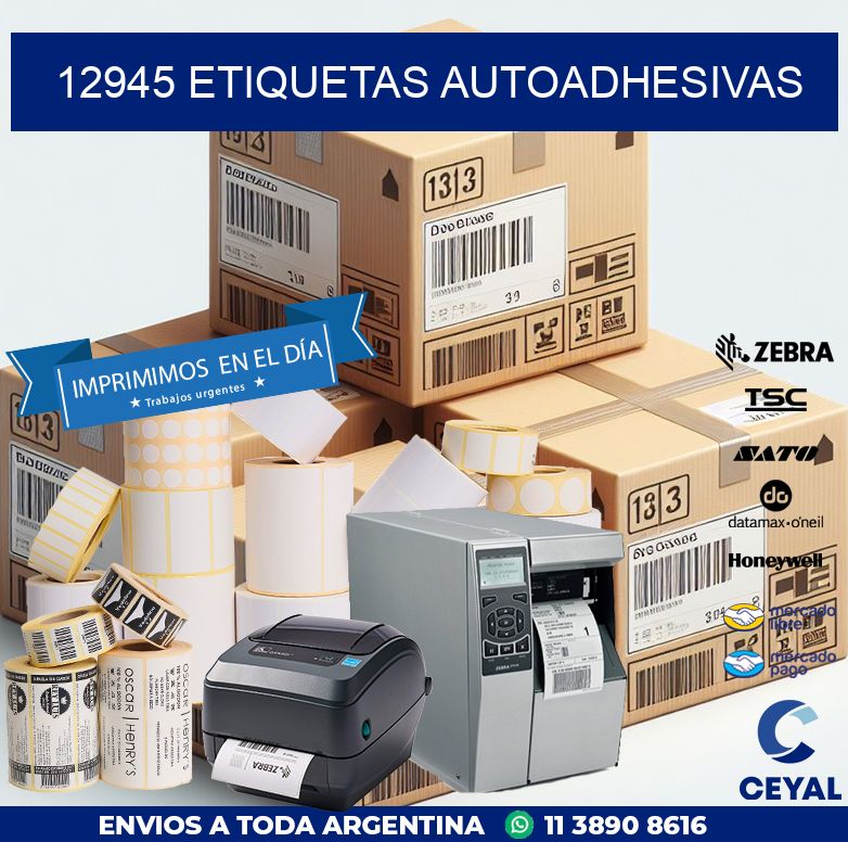 12945 etiquetas autoadhesivas