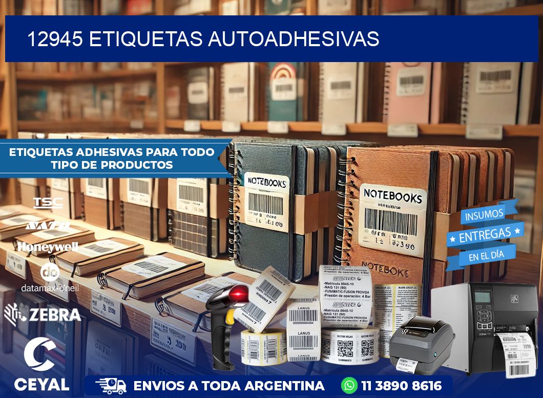 12945 etiquetas autoadhesivas