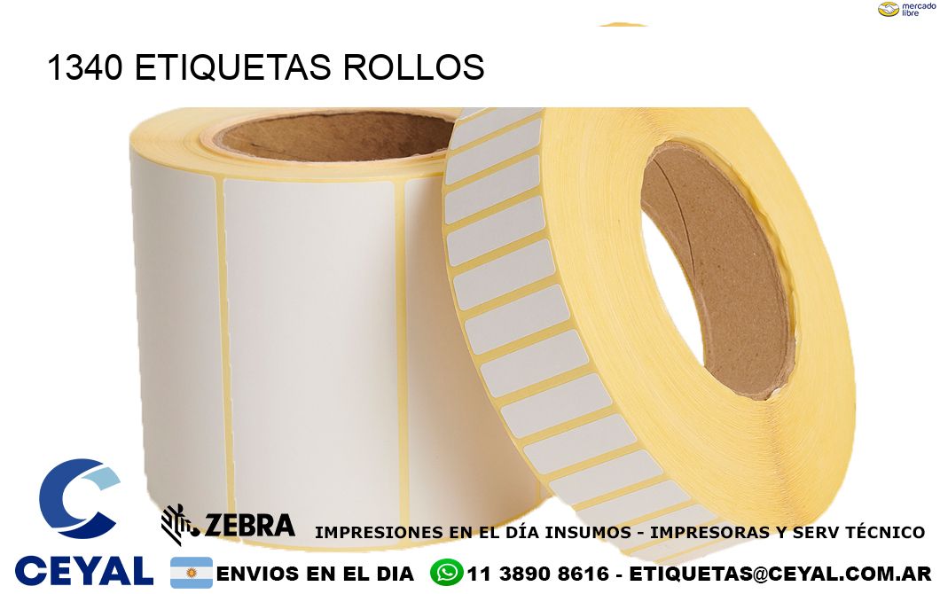 1340 etiquetas rollos