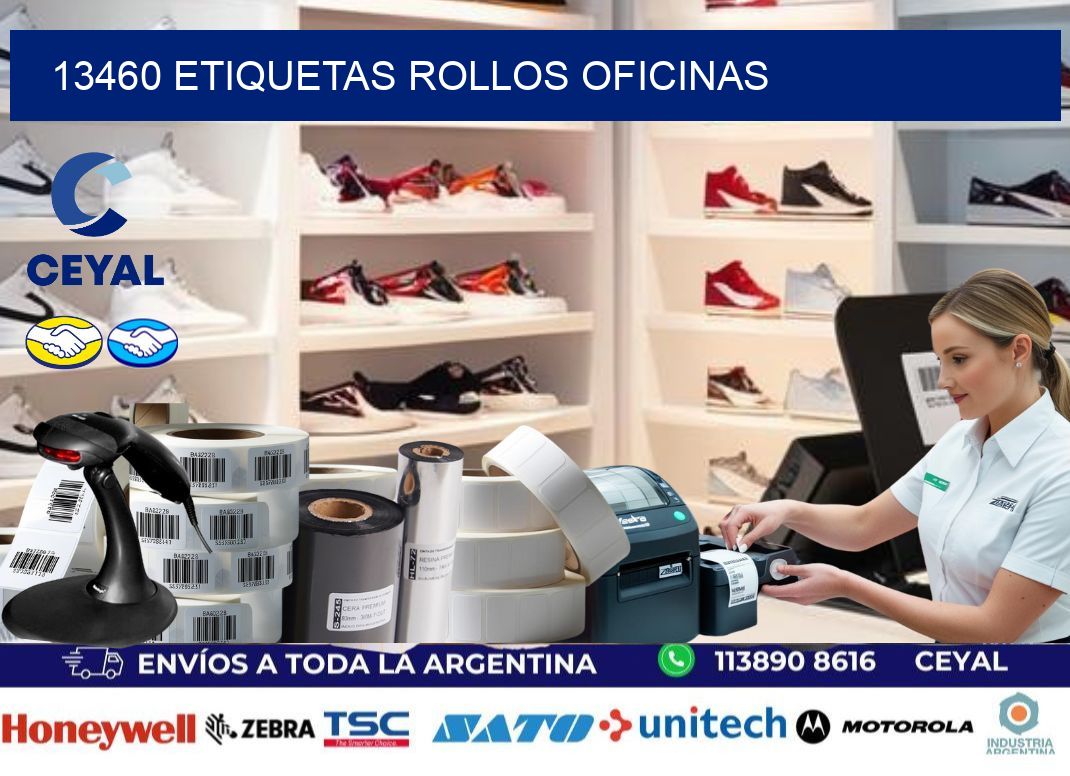 13460 etiquetas rollos OFICINAS