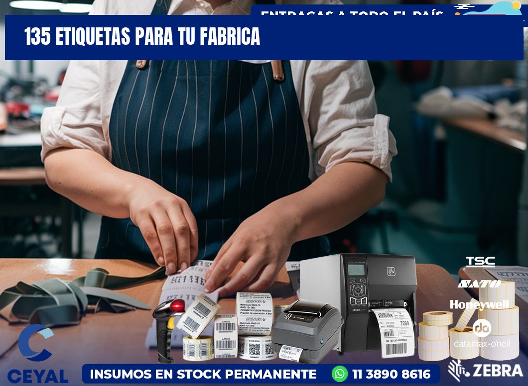 135 etiquetas para tu fabrica