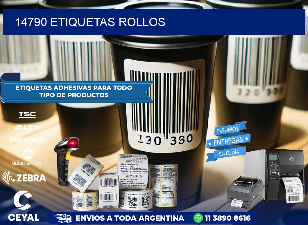 14790 Etiquetas rollos