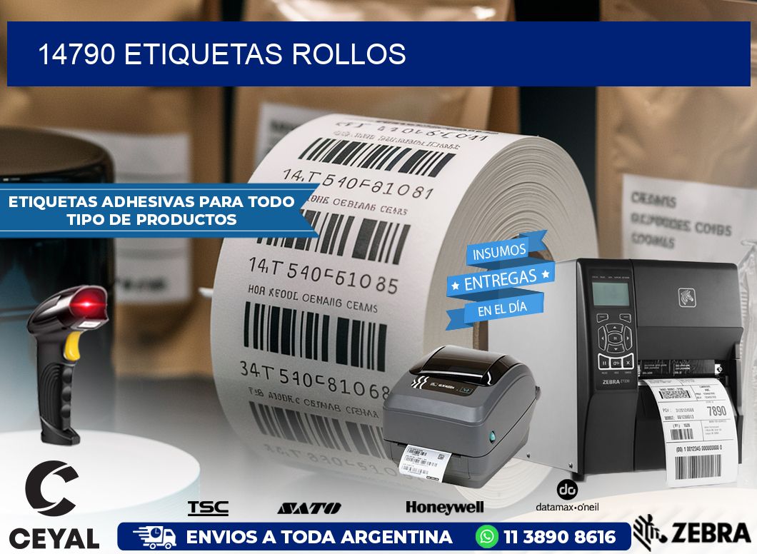 14790 Etiquetas rollos