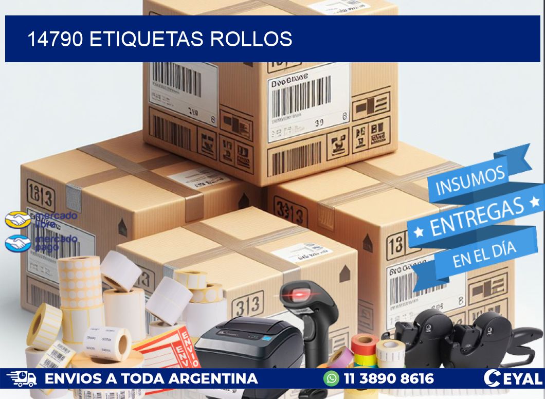 14790 Etiquetas rollos