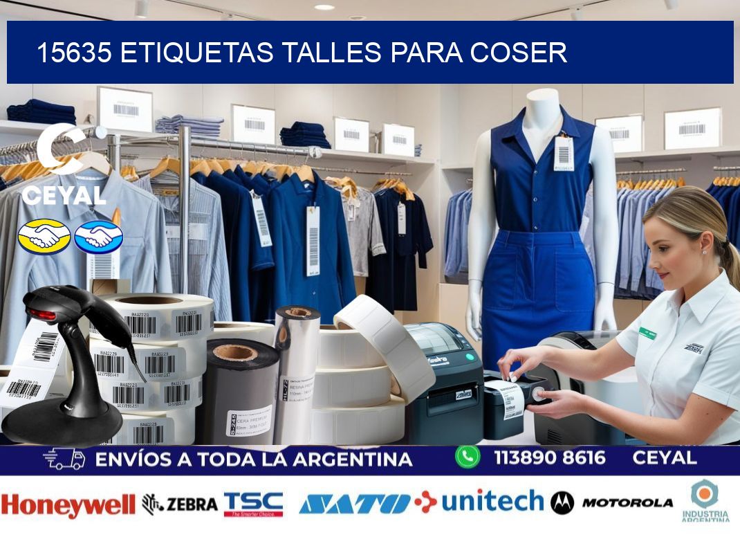15635 ETIQUETAS TALLES PARA COSER