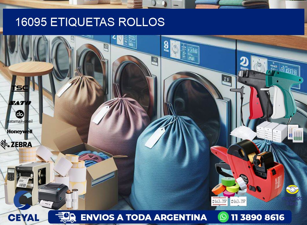 16095 etiquetas rollos