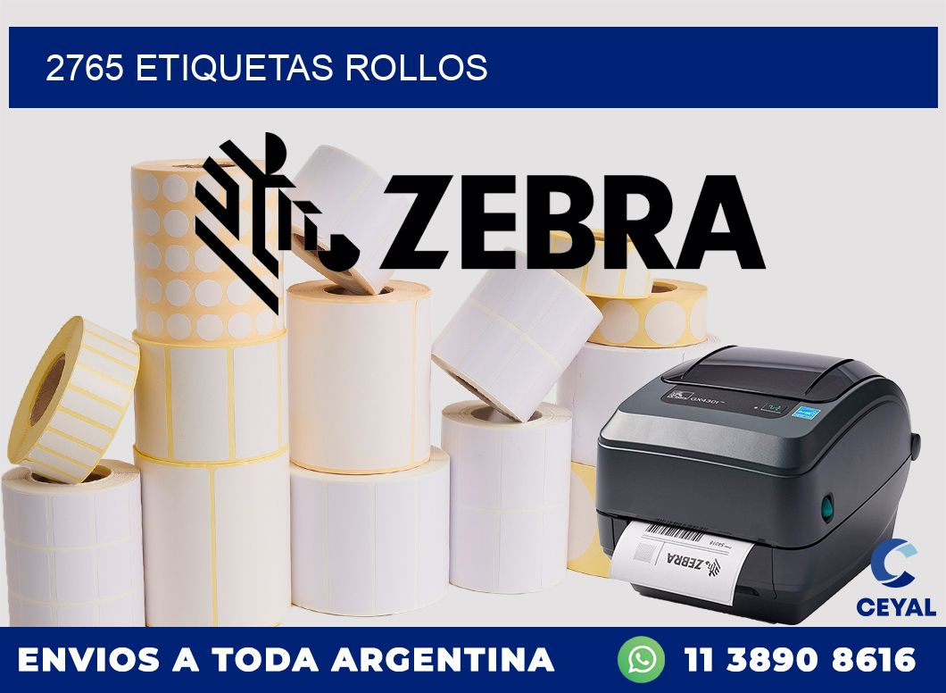 2765 etiquetas rollos