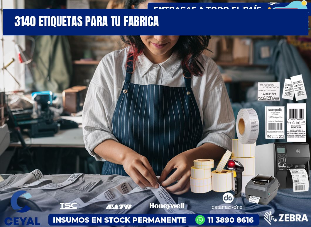 3140 etiquetas para tu fabrica