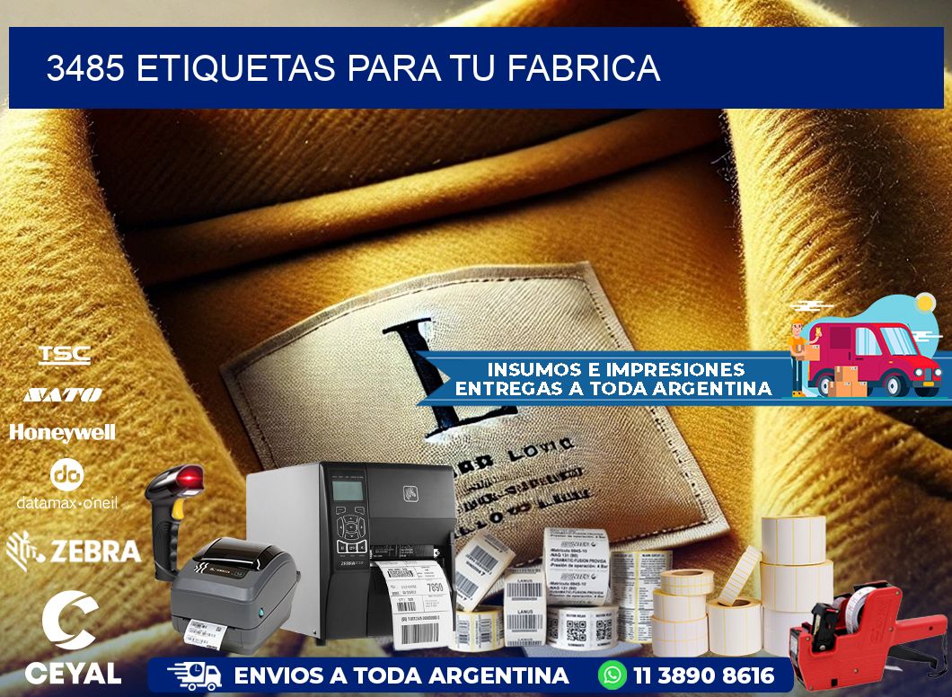 3485 etiquetas para tu fabrica