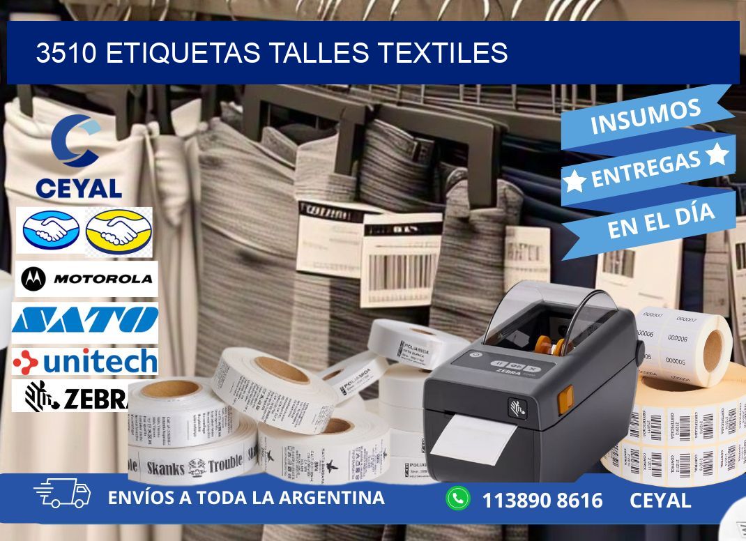 3510 ETIQUETAS TALLES TEXTILES